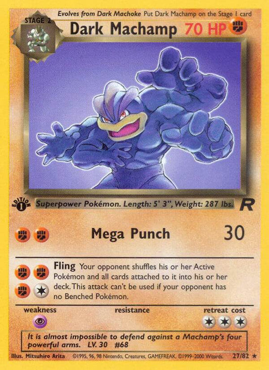 Dark Machamp 27/82 Non-Holo Rare - MissingNo.