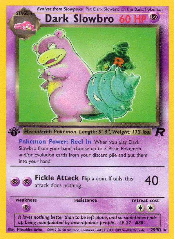 Dark Slowbro 29/82 Non-Holo Rare - MissingNo.