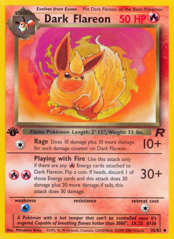 Dark Flareon 35/82 Uncommon - MissingNo.