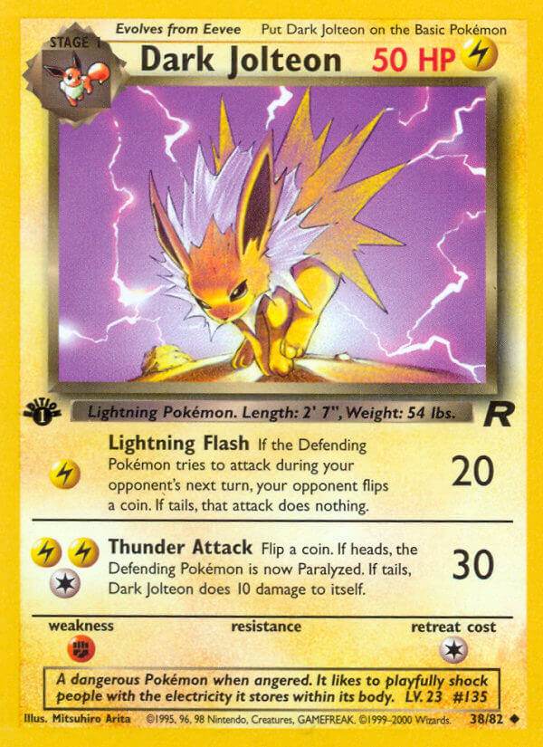 Dark Jolteon 38/82 Uncommon - MissingNo.
