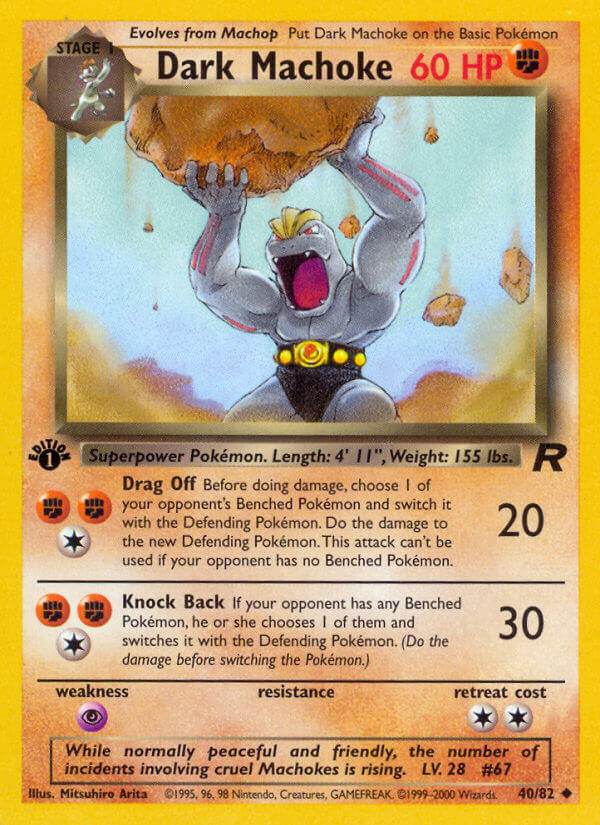 Dark Machoke 40/82 Uncommon - MissingNo.