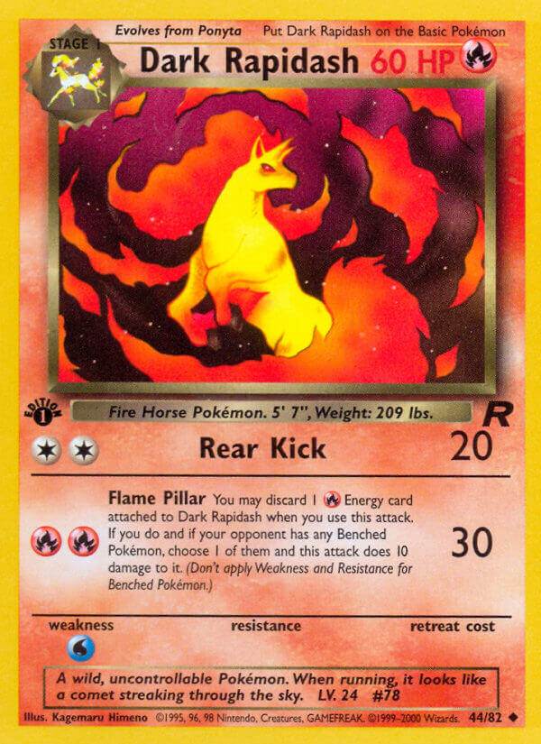 Dark Rapidash 44/82 Uncommon - MissingNo.