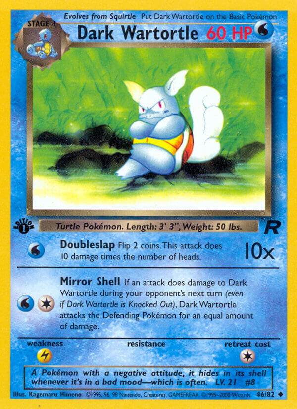 Dark Wartortle 46/82 Uncommon - MissingNo.
