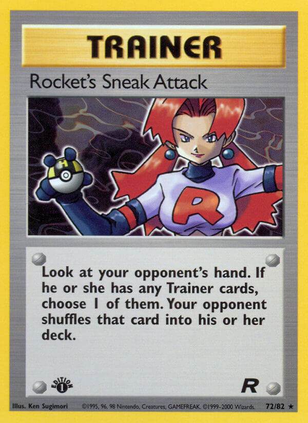 Rocket's Sneak Attack 72/82 Non-Holo Rare - MissingNo.