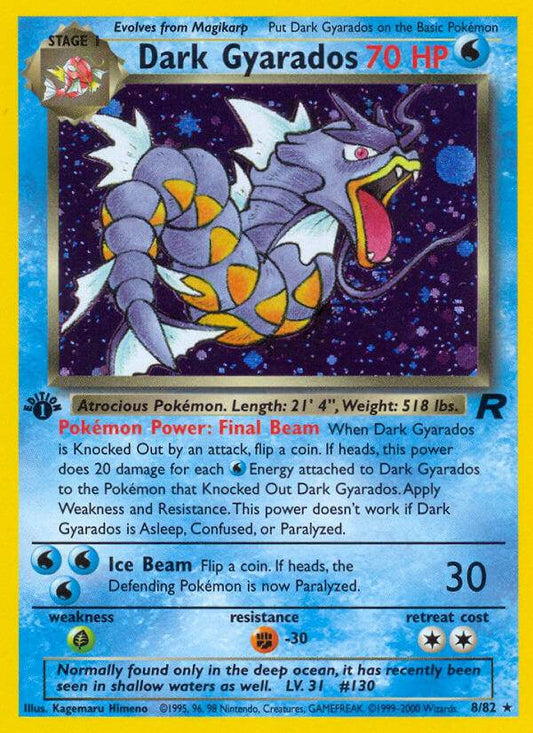 Dark Gyarados 8/82 Holo Rare - MissingNo.