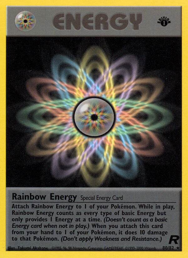 Rainbow Energy 80/82 Non-Holo Rare - MissingNo.