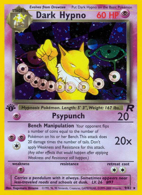 Dark Hypno 9/82 Holo Rare - MissingNo.