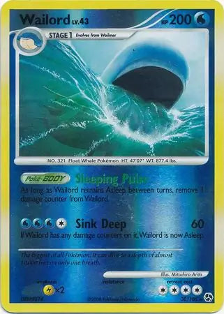 Wailord 30/106 Reverse Rare - MissingNo.