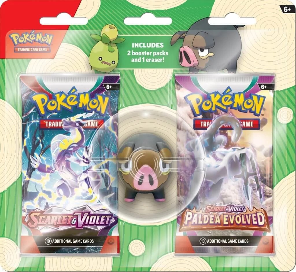 Pokemon TCG: Back to School Eraser Blister [Lechonk]