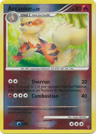 Arcanine 50/147 Reverse Uncommon - MissingNo.