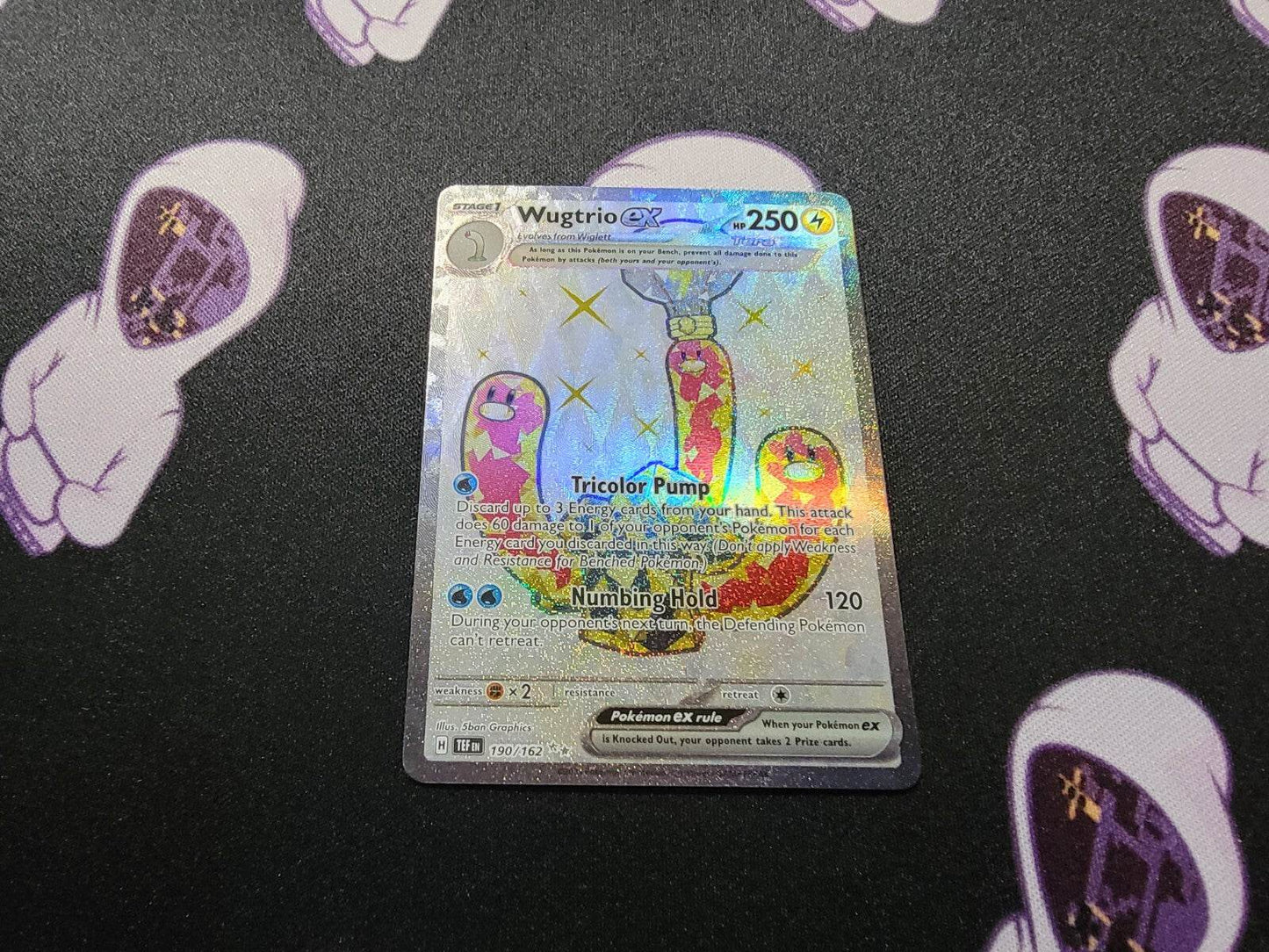 Wugtrio EX - #190/162 - Pokemon TCG Temporal Forces Full Art Ultra Rare - NM - MissingNo.
