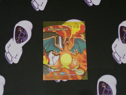 Charizard CLEAR Pokémon Card Topps BLUE Label TV Animation #06 LP PC3 Vintage - MissingNo.