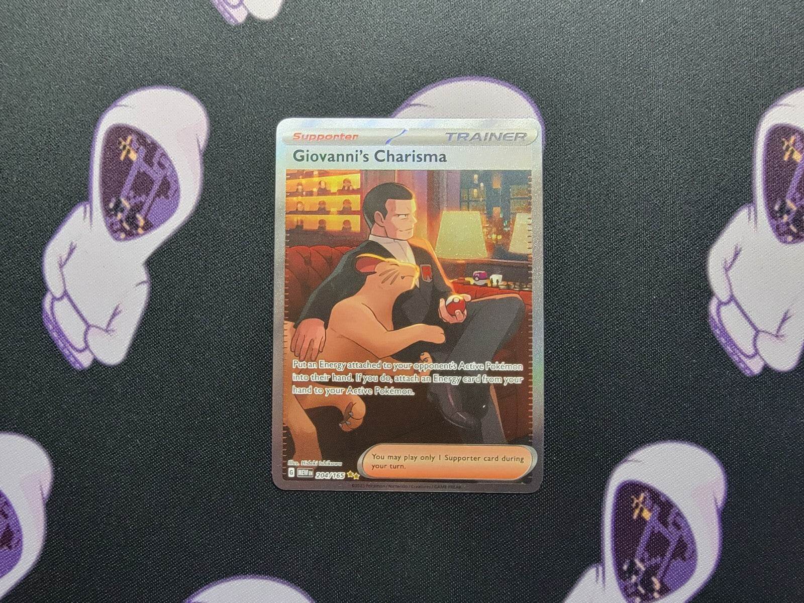 Giovanni's Charisma 204/165 Scarlet & Violet 151 Pokemon Card TCG  - NM - MissingNo.