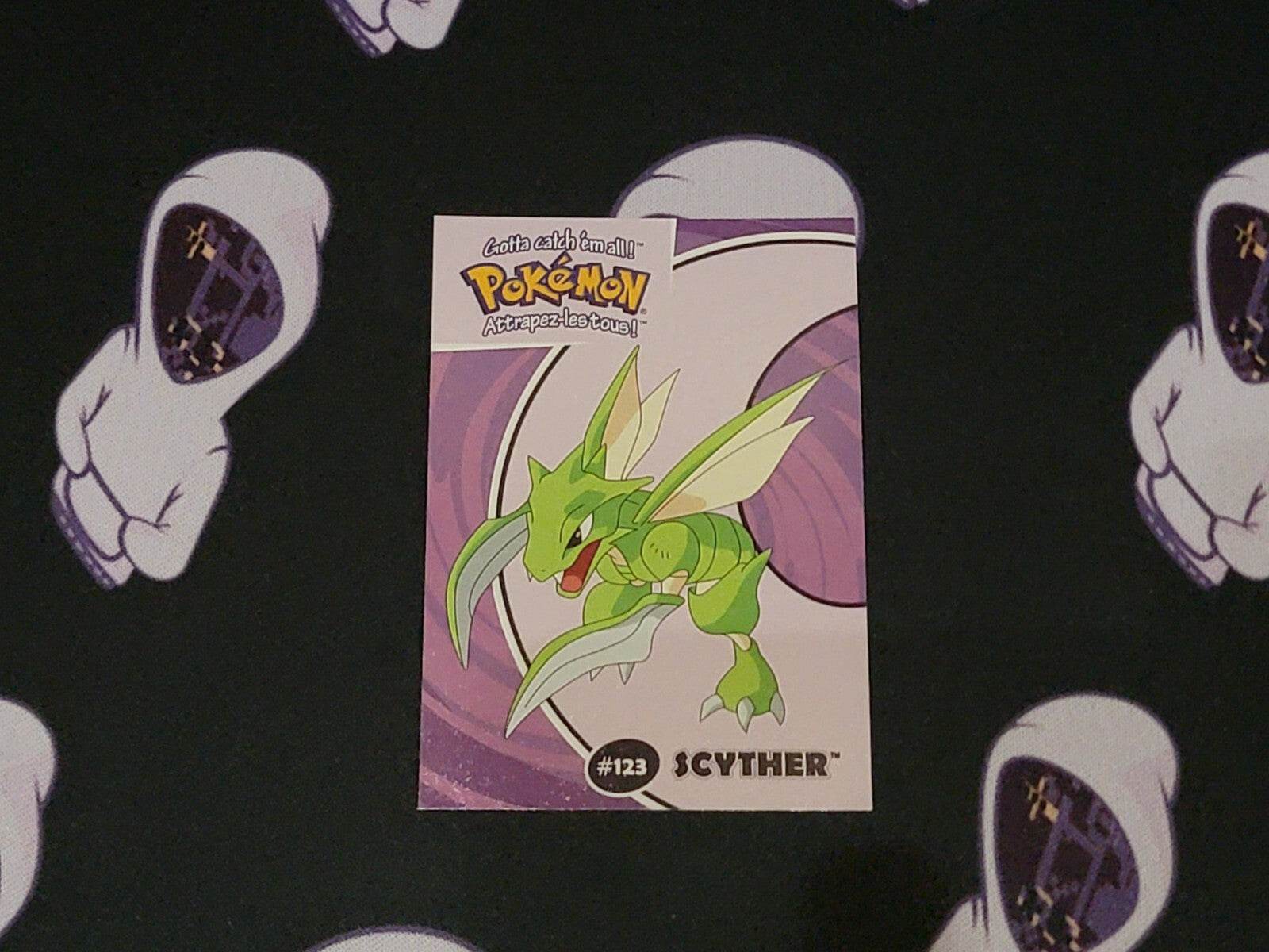 Scyther #21/40 - 2000 Danone Pokémon Stadium Tip NM - MissingNo.