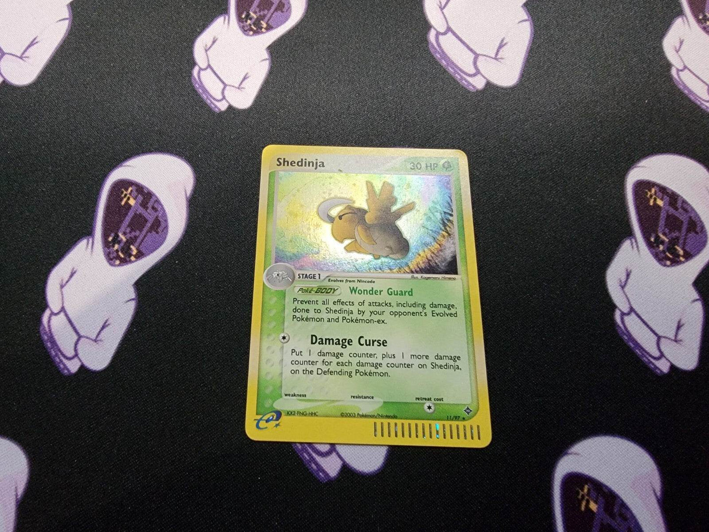 Shedinja | Vintage Rare | 2003 Pokemon TCG EX Dragon 11/97 | SWIRL NM - MissingNo.