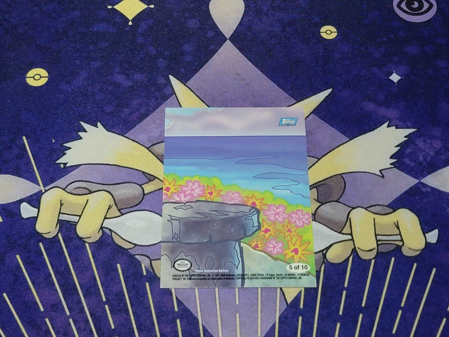 Moltres 5 /10  Pokemon The Movie 2000 Sticker Card Topps VHTF - MissingNo.