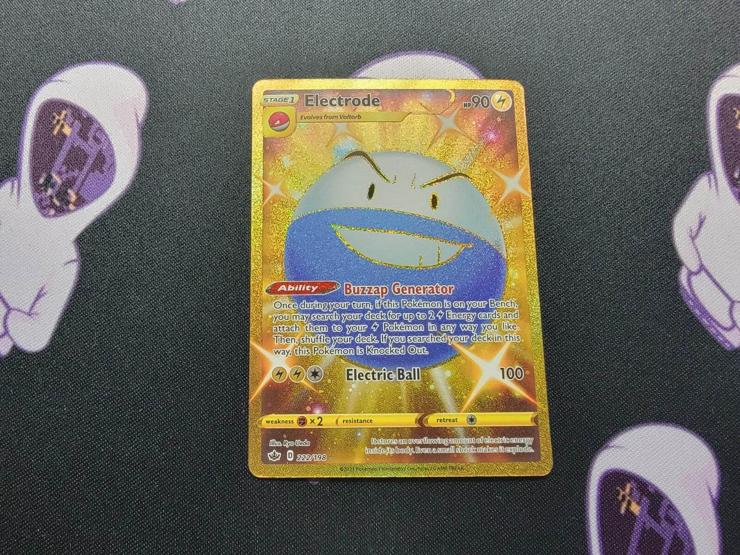 Electrode - 222/198 - Pokemon Chilling Reign Sword & Shield Secret Rare Card- NM - MissingNo.
