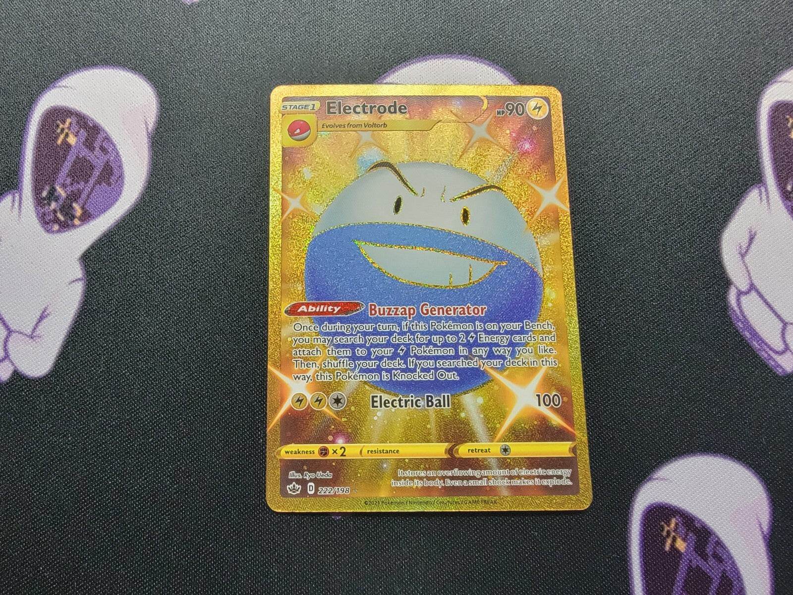 Electrode - 222/198 - Pokemon Chilling Reign Sword & Shield Secret Rare Card- NM - MissingNo.