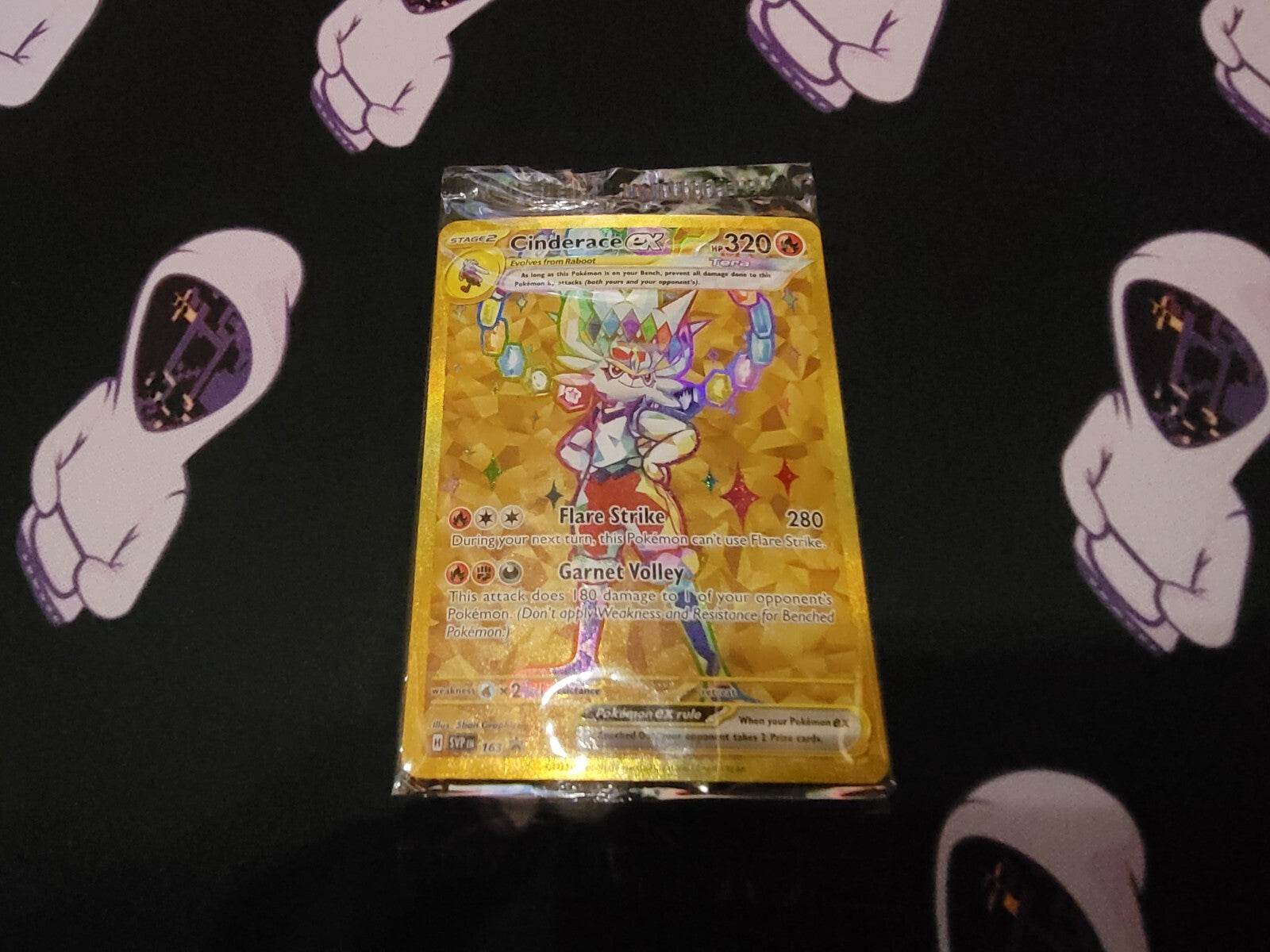 Cinderace ex - SVP163 - Black Star Promo - Full Art Card - Sealed - Pokemon - NM - MissingNo.