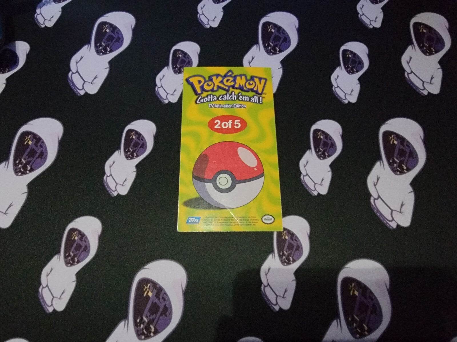 Squirtle Chrome Holo 1999 Topps Pokemon TV Animation Oversize Topper #2 of 5 NM - MissingNo.