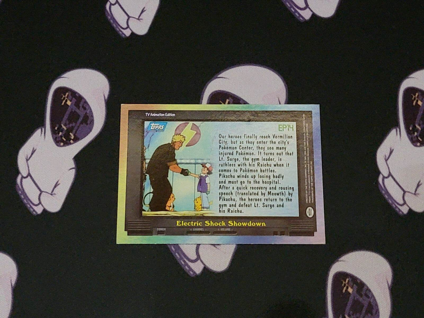 EP14 Electric Shock Showdown - HOLO Topps Blue Logo TV Series Pokemon Card NM - MissingNo.