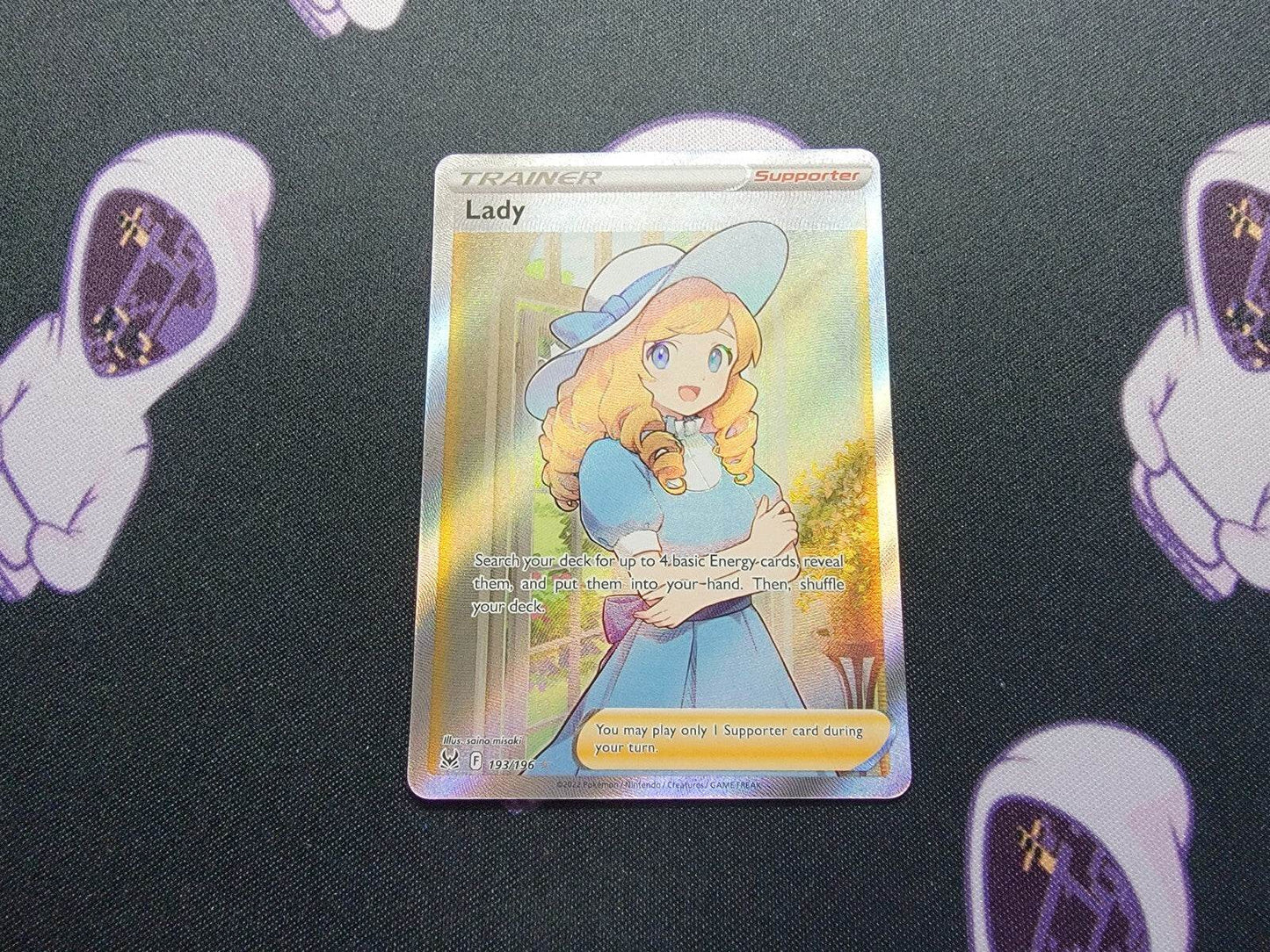 Lady 193/196 Lost Origins POKEMON CARD  FULL ART - NM - MissingNo.
