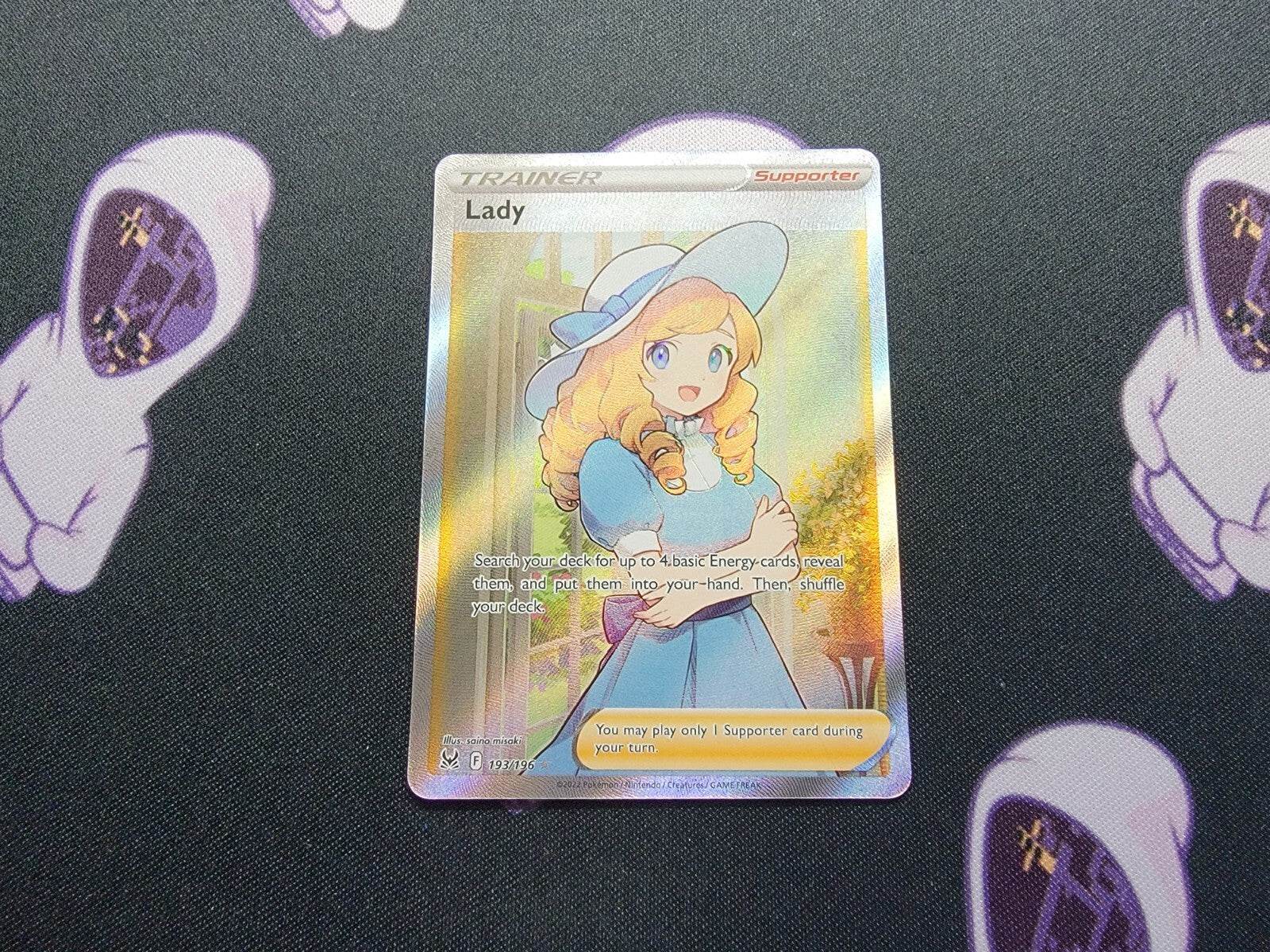 Lady 193/196 Lost Origins POKEMON CARD  FULL ART - NM - MissingNo.