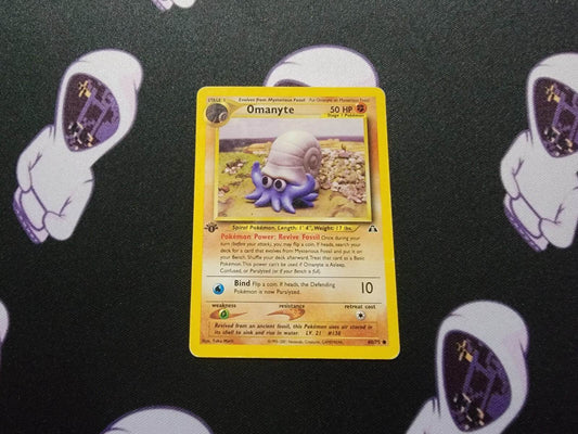 Omanyte 60/75 Pokemon Neo Discovery Common 1st Edition MP - MissingNo.