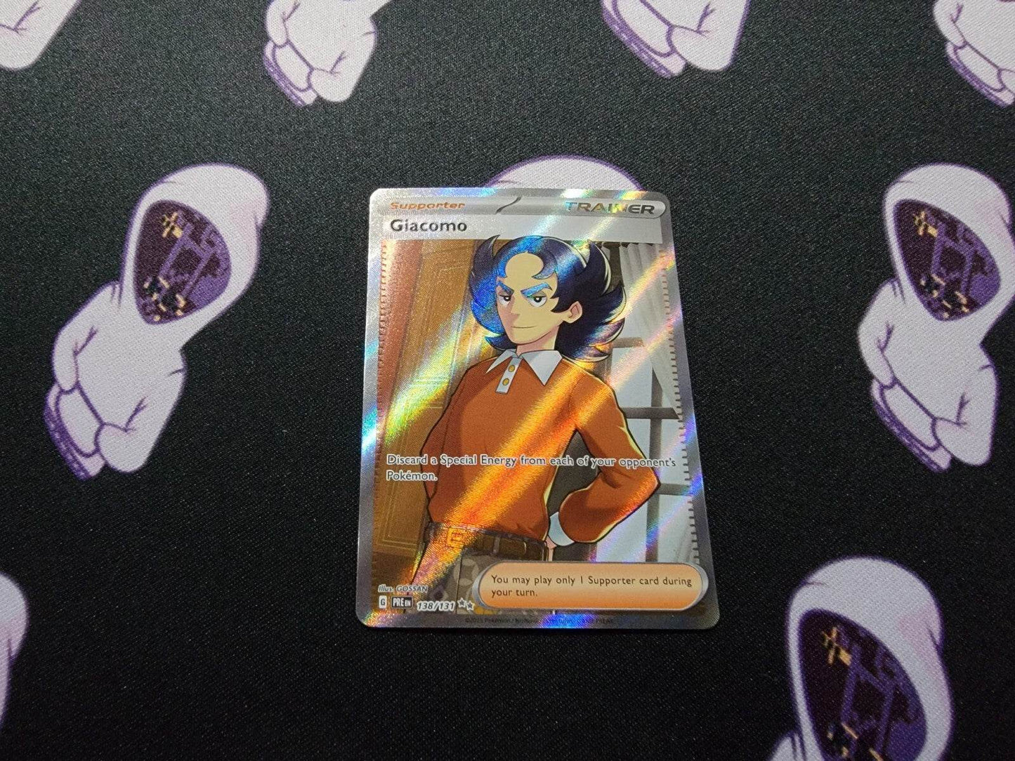 Giacomo - 138/131 - Ultra Rare NM, English Pokemon Prismatic Evolutions - MissingNo.