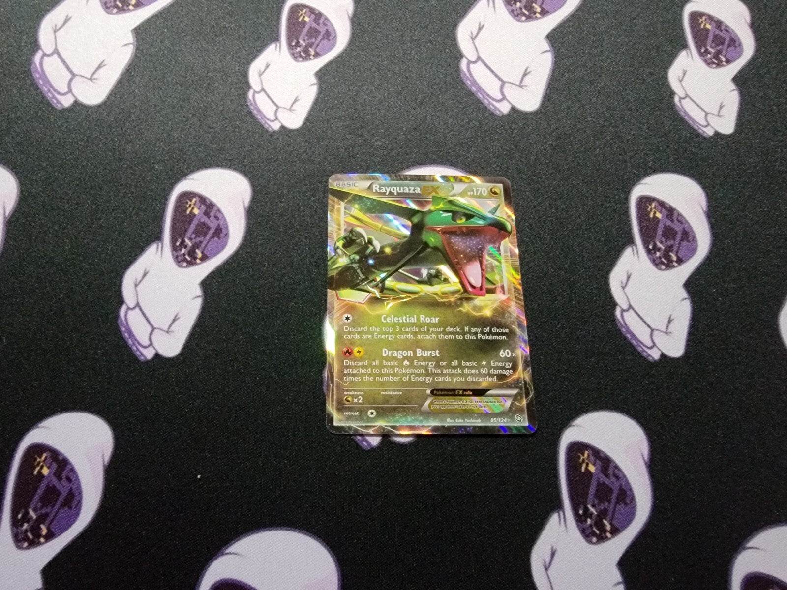Rayquaza EX - 85/124 - Pokemon Dragons Exalted Black & White Ultra Rare Card NM - MissingNo.