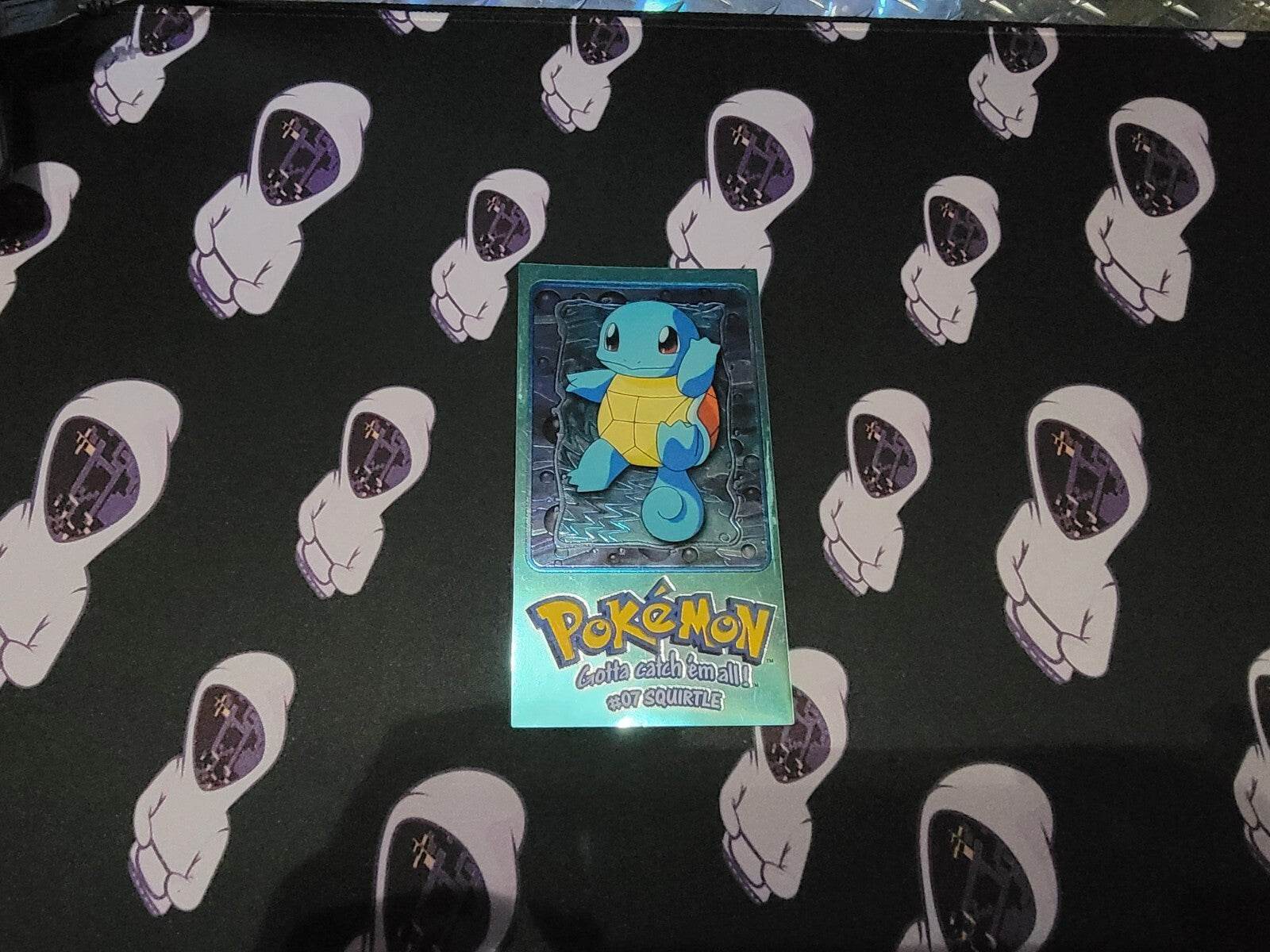 Squirtle Chrome Holo 1999 Topps Pokemon TV Animation Oversize Topper #2 of 5 NM - MissingNo.