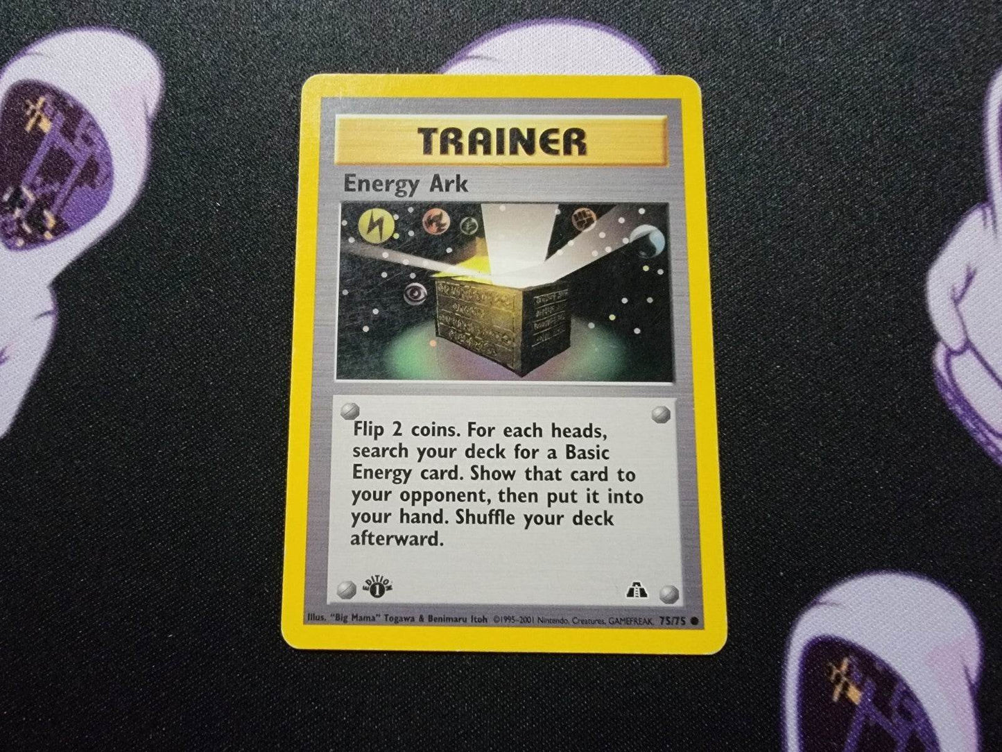 Pokemon Card Energy Ark 75/75 Neo Discovery Common - MissingNo.