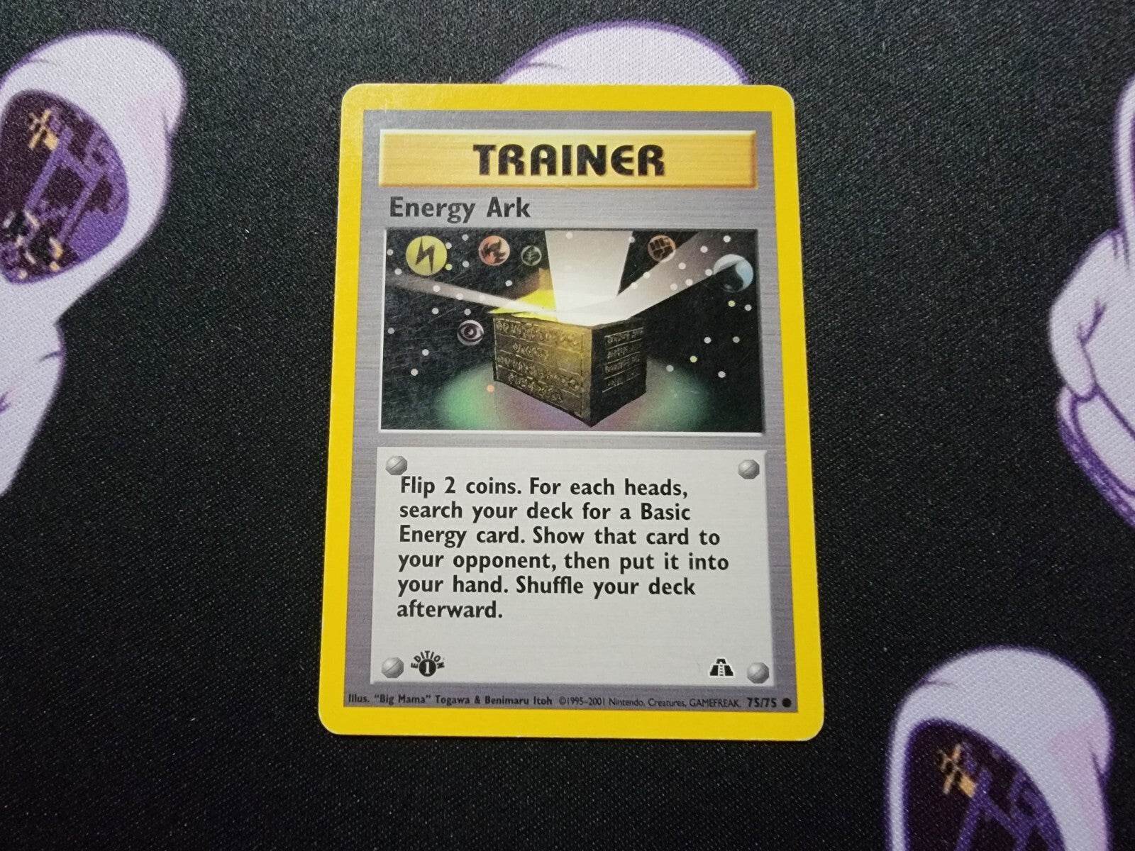 Pokemon Card Energy Ark 75/75 Neo Discovery Common - MissingNo.