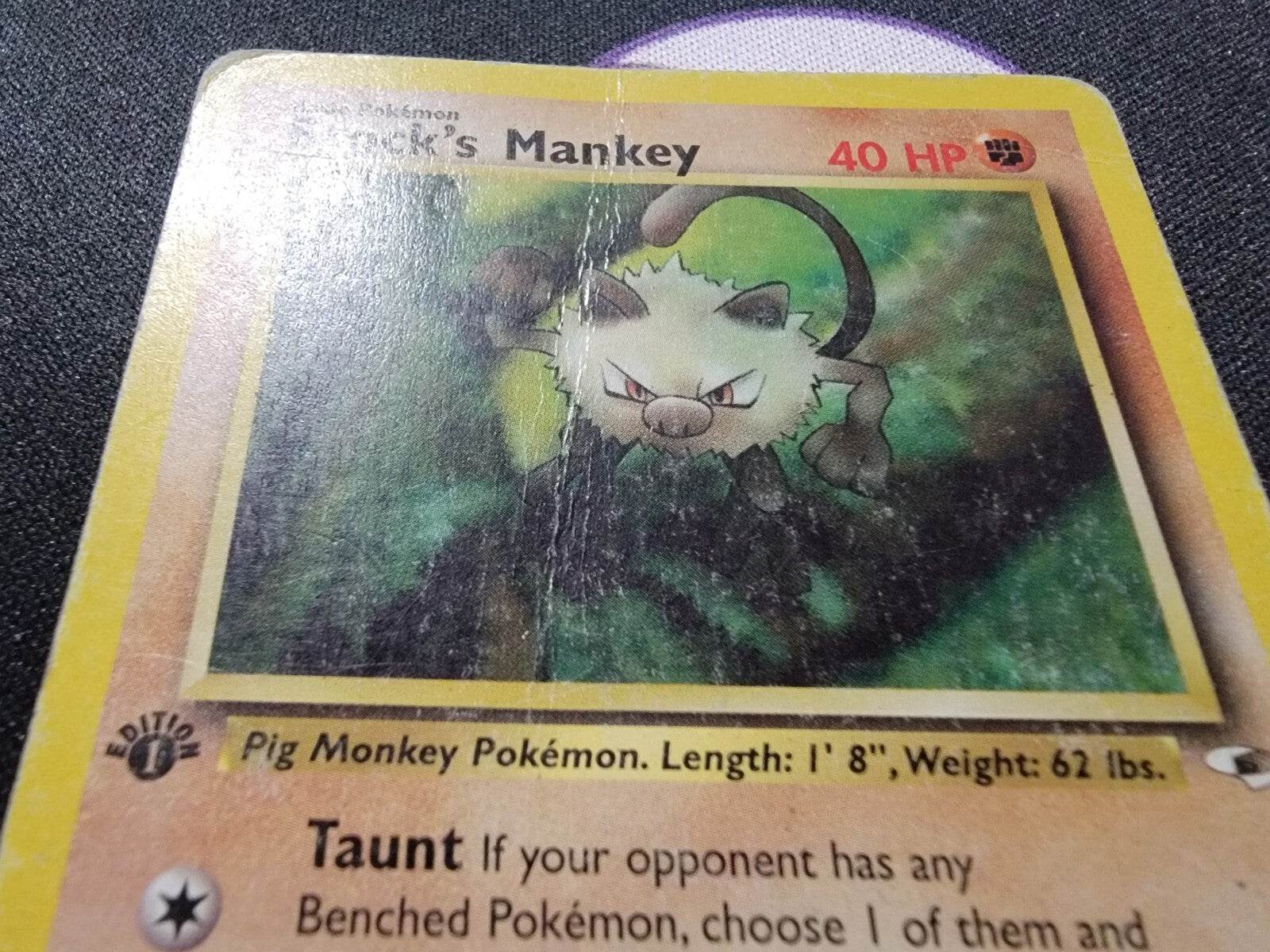 Brock’s Mankey 67/132  1st edition - Gym Heroes - MP dmg - MissingNo.