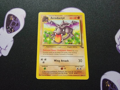 Aerodactyl Non Holo Rare Card 16/62 Fossil Set WOTC Trading Card TCG MP - MissingNo.