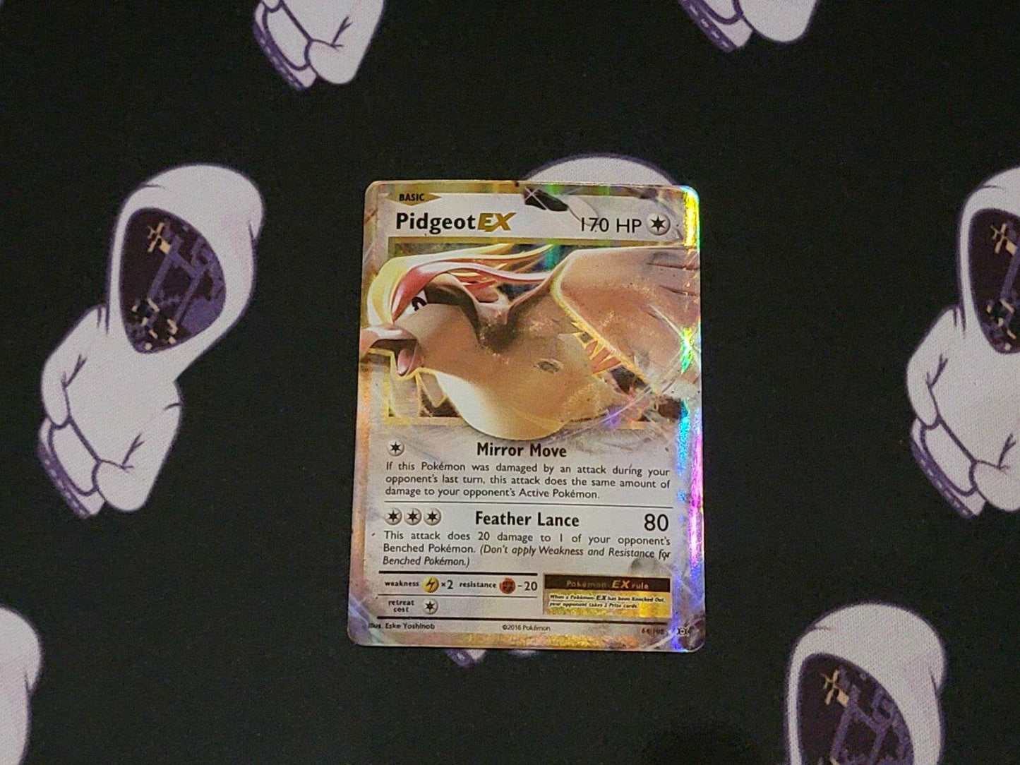 Pokemon Card Pidgeot EX 64/108 Ultra Rare Half Art NM - MissingNo.