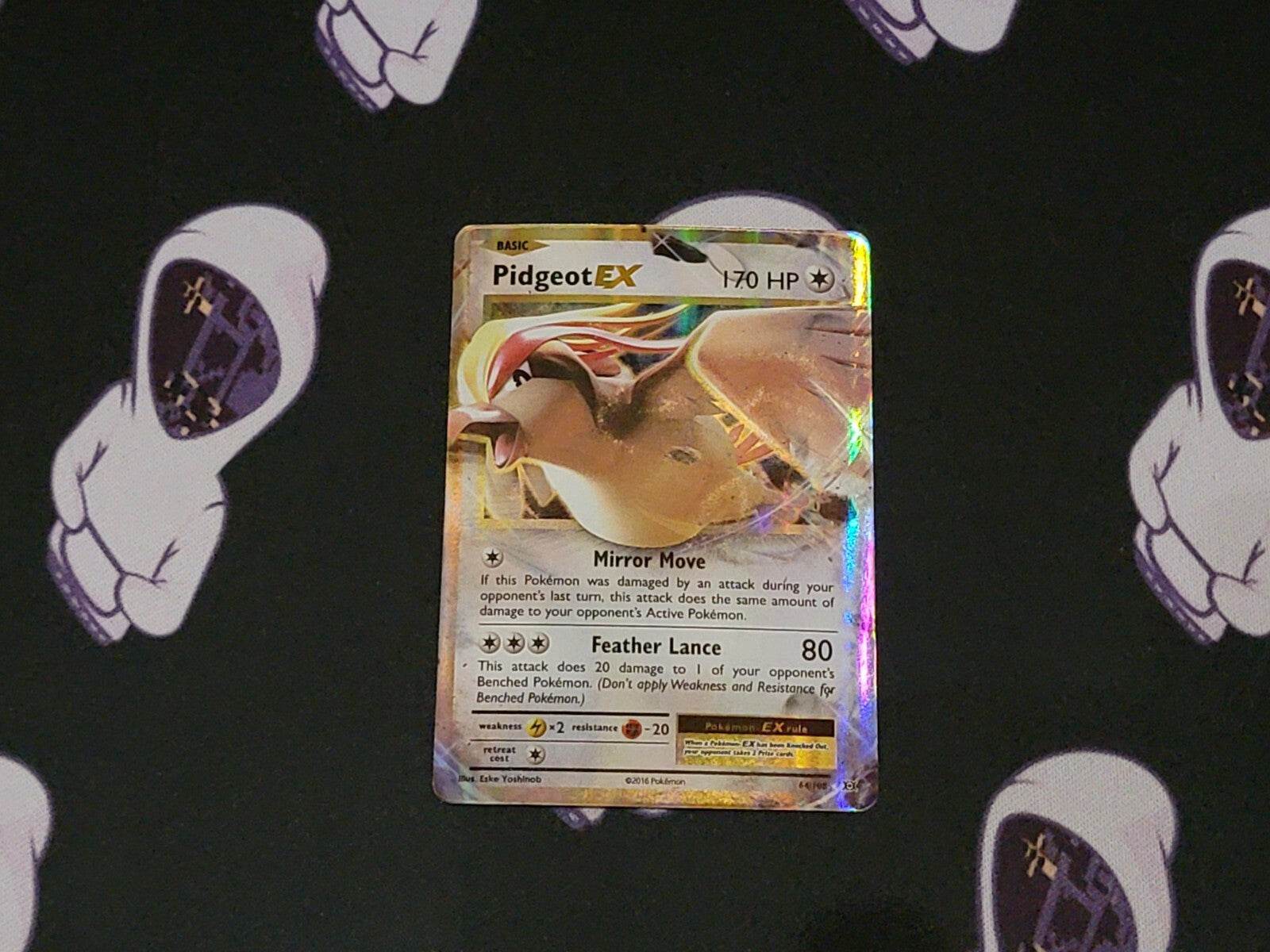Pokemon Card Pidgeot EX 64/108 Ultra Rare Half Art NM - MissingNo.