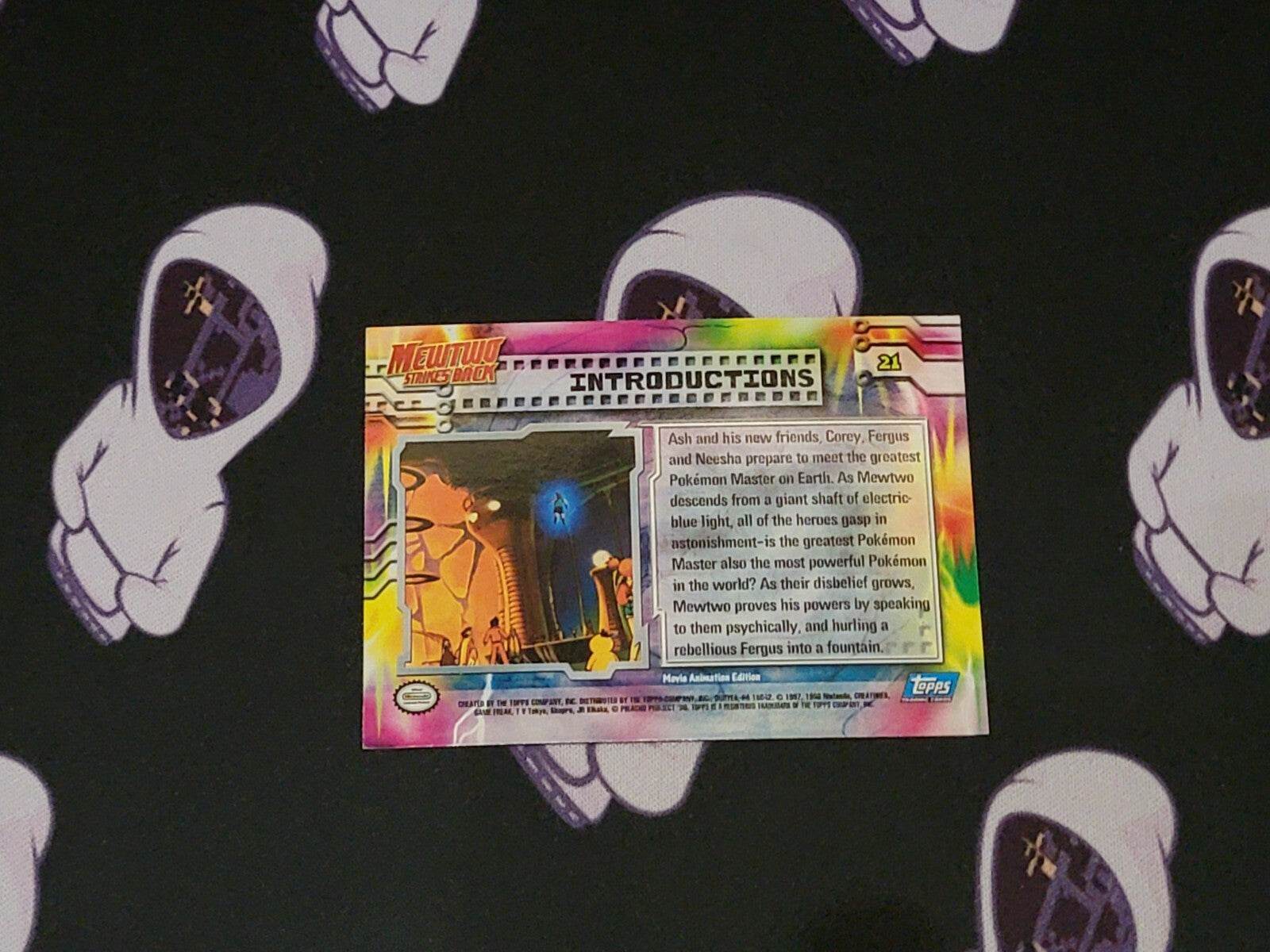 Introductions #21 Topps Mewtwo Strikes Back Black Label Holo 1998 LP-NM - MissingNo.