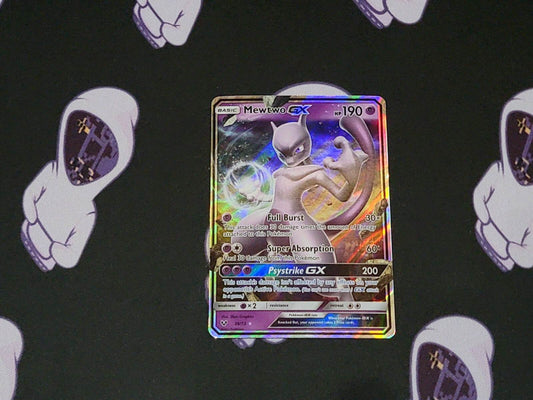 Mewtwo GX - 39/73 - Pokemon Shining Legends Sun & Moon Ultra Rare Card NM - MissingNo.