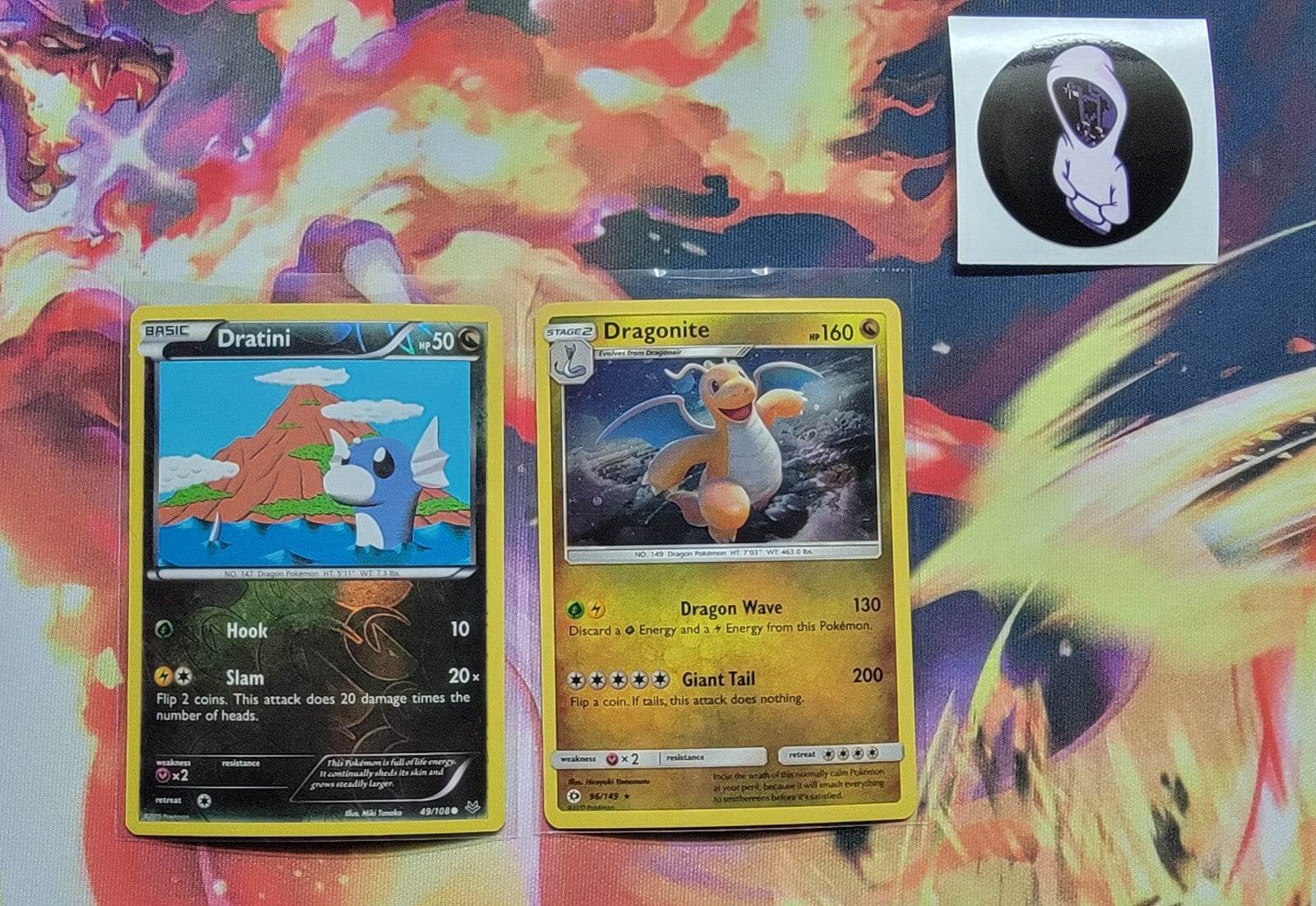 Dratini & Dragonite Lot 2 Cards - MissingNo.