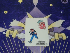 2000 Topps 1/10 Pokemon Ash Slowking Movie 2000 Sticker Card VHTF