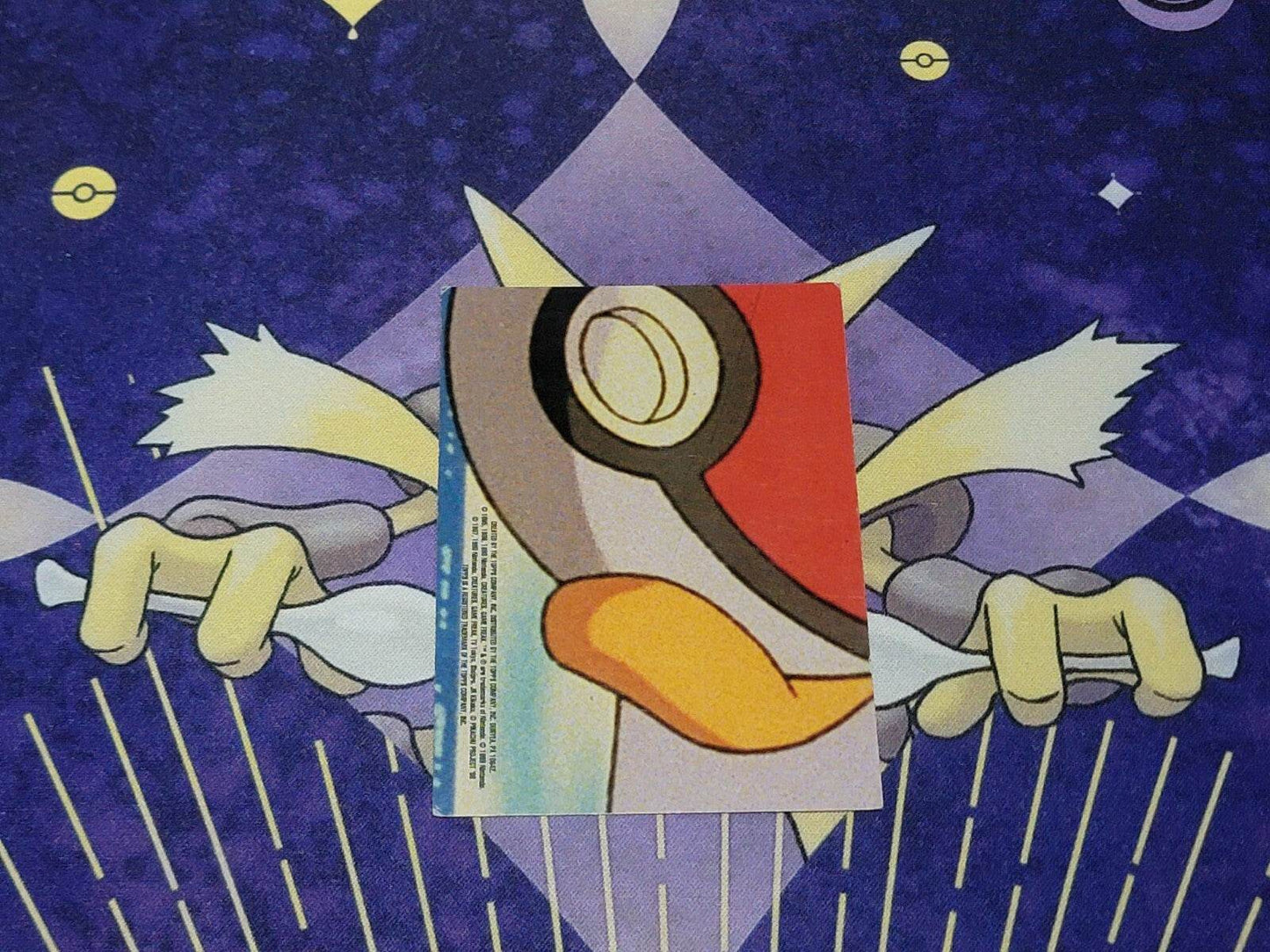 1999 Topps Pokemon First Movie Puzzle Sticker Card Geodude Graveler Golem VHTF - MissingNo.