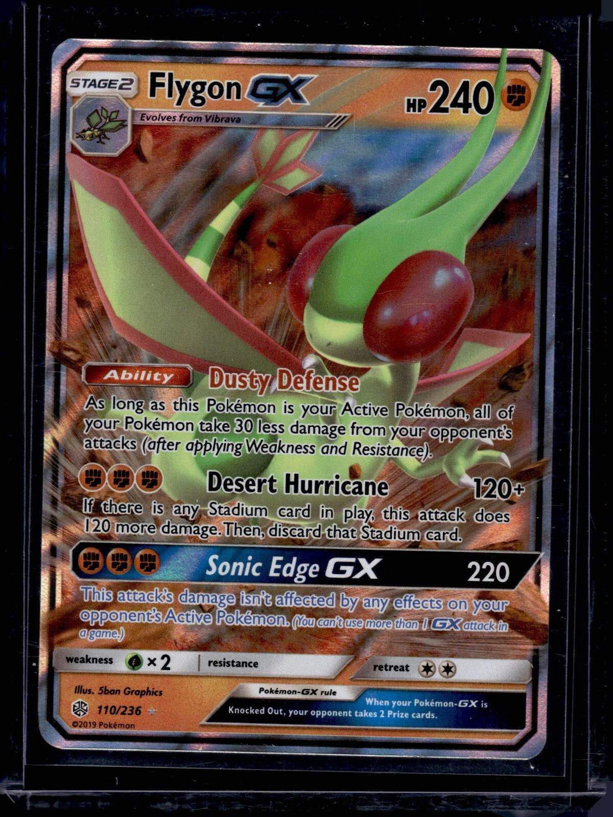 Flygon GX 110/236 - Cosmic Eclipse - Ultra Rare - Pokemon Card NM - MissingNo.