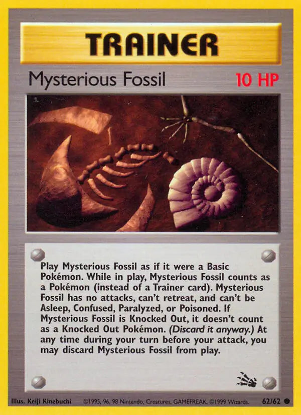 Mysterious Fossil 62/62 Common (LP) - MissingNo.