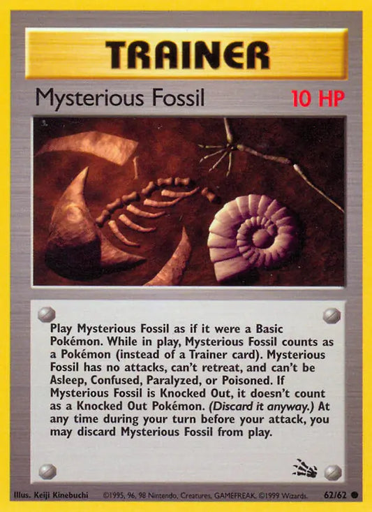Mysterious Fossil 62/62 Common (LP) - MissingNo.