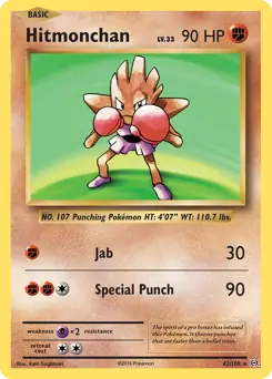 Hitmonchan 62/108 Non-Holo - MissingNo.