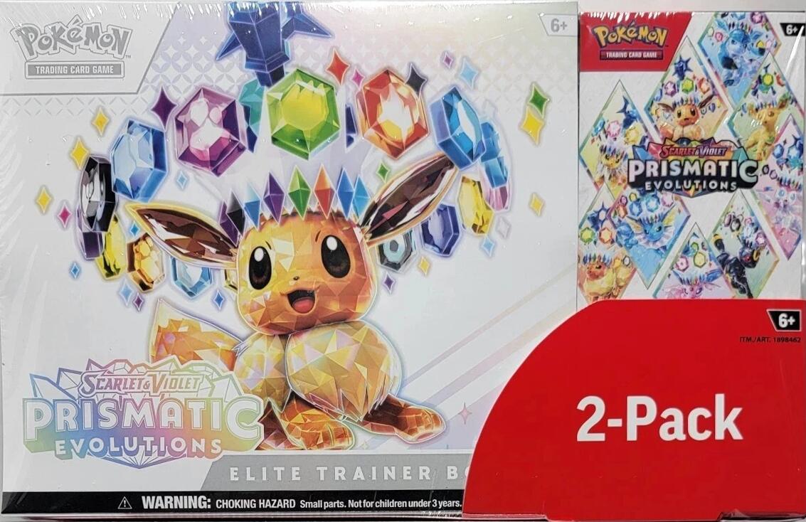 Costco Pokemon Prismatic Evolutions 2-Pack Trainer Box and Booster Bundle