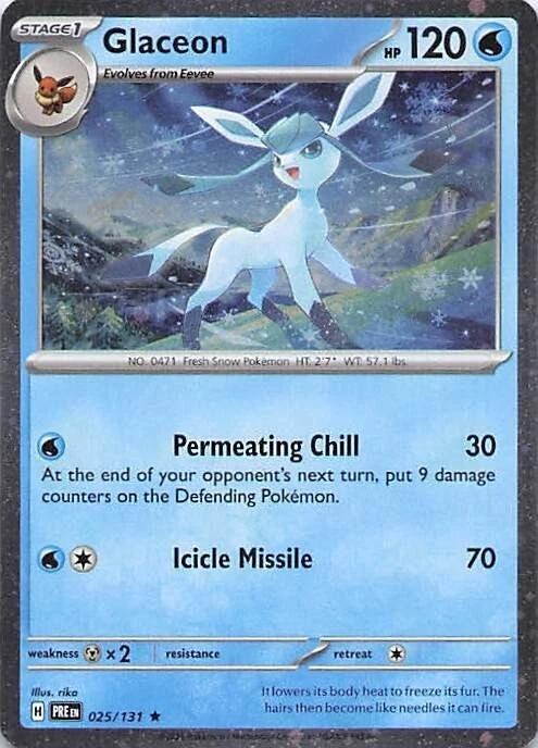 Glaceon 025/131 Holo Rare Cosmo Holo Costco Exclusive - MissingNo.