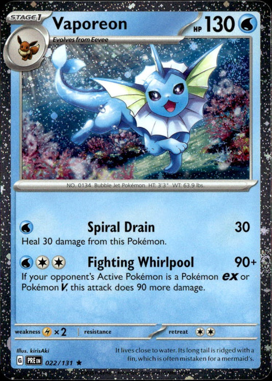 Vaporeon - 022/131 (Cosmos Holo)