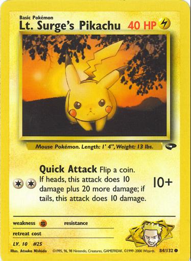 Lt. Surge's Pikachu